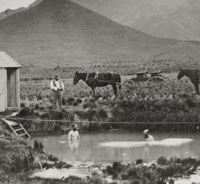 Early Hanmer Springs hot pools