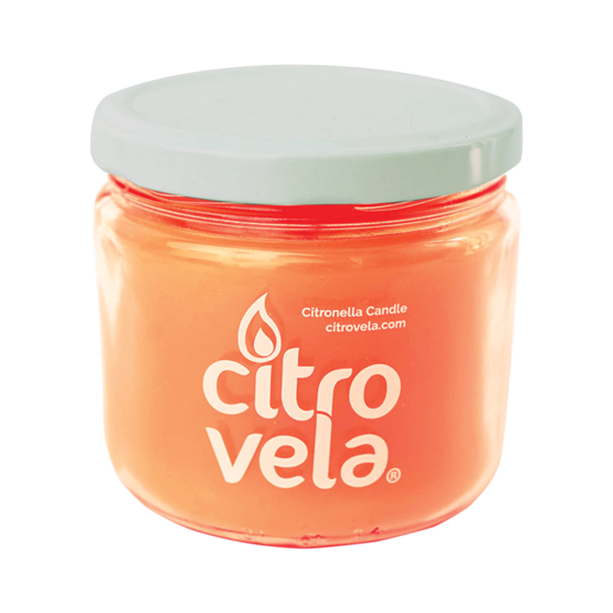 Vela de citronela y esencia de naranja