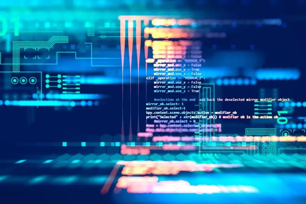 Code on a Glowing Blue Screen — Micromac Computers in Charmhaven, NSW