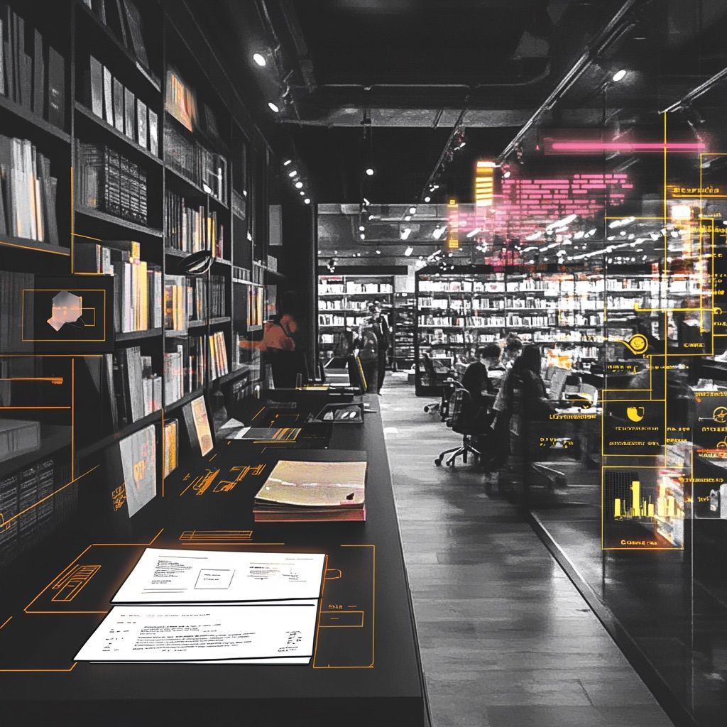 picture of a digital library