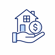 Online rent collection icon