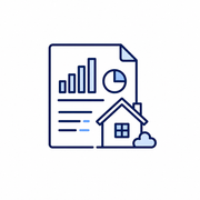 Owner reporting dashboard and property performance icon