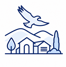 Eagle Idaho residential community and foothill setting