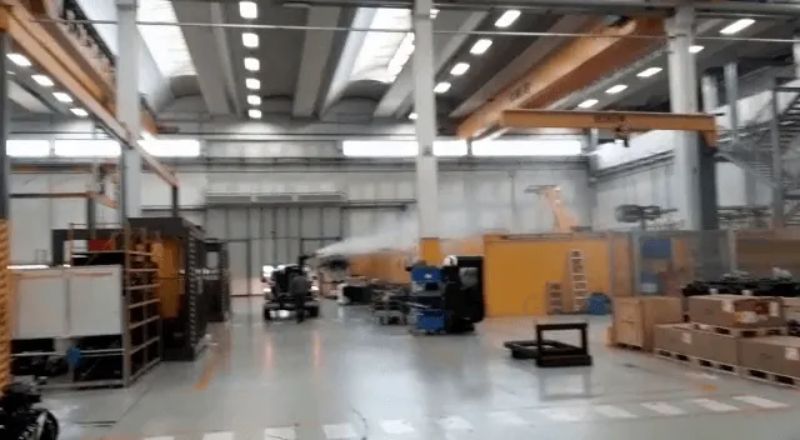 disinfezione di spazio aziendale