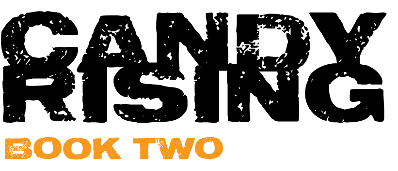 Lambeth Books' 'Candy Rising, Book Two' title logo