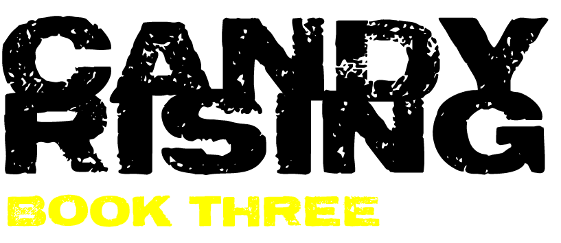 Lambeth Books' 'Candy Rising, Book Three' title logo