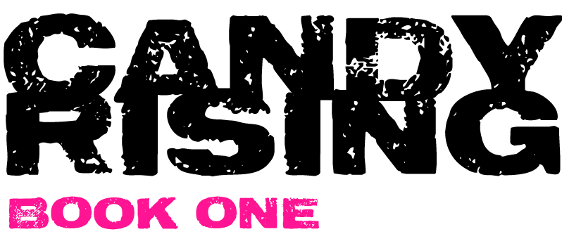 Lambeth Books' 'Candy Rising, Book One' title logo