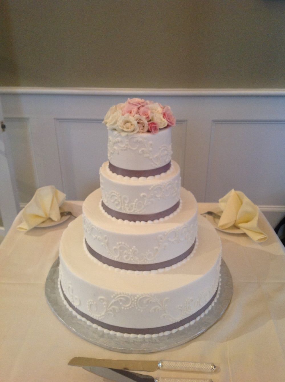 Ornate Floral Wedding Cake