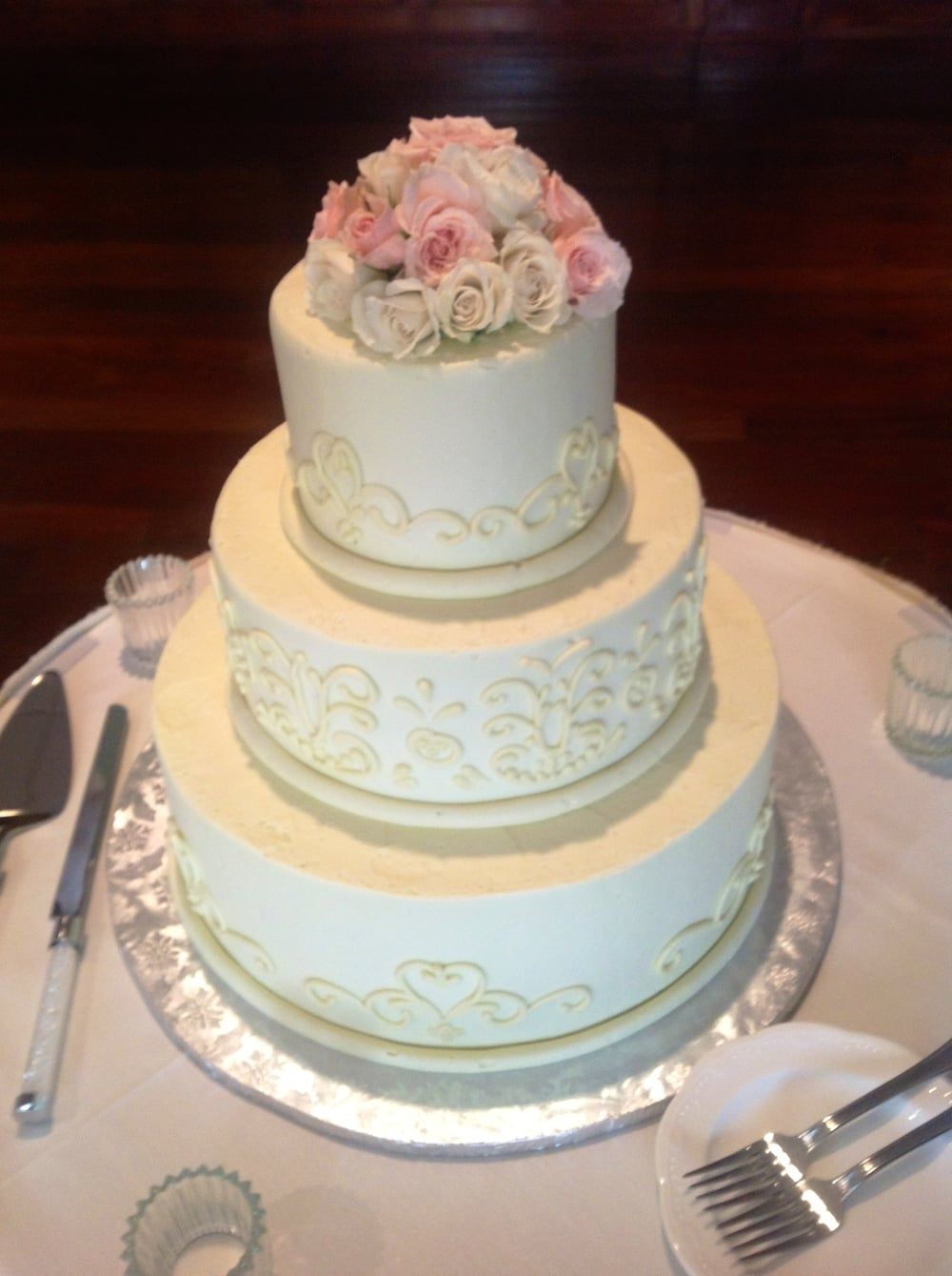 Ornate Wedding Cake - Top View