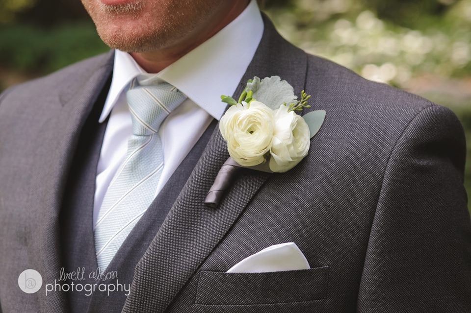 White Boutonniere