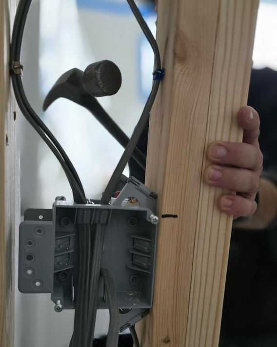 wires being cut from outlet space