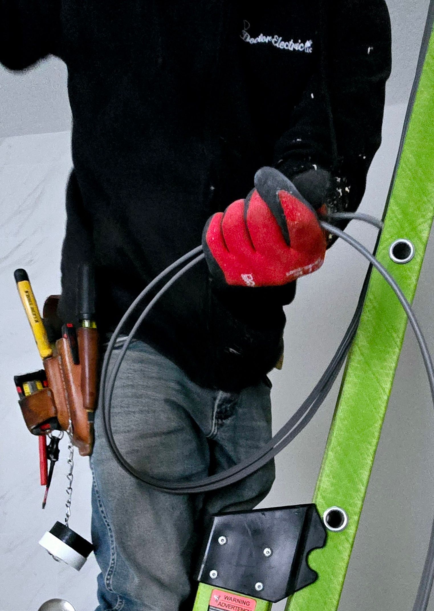 close up of circuit breakers and wires