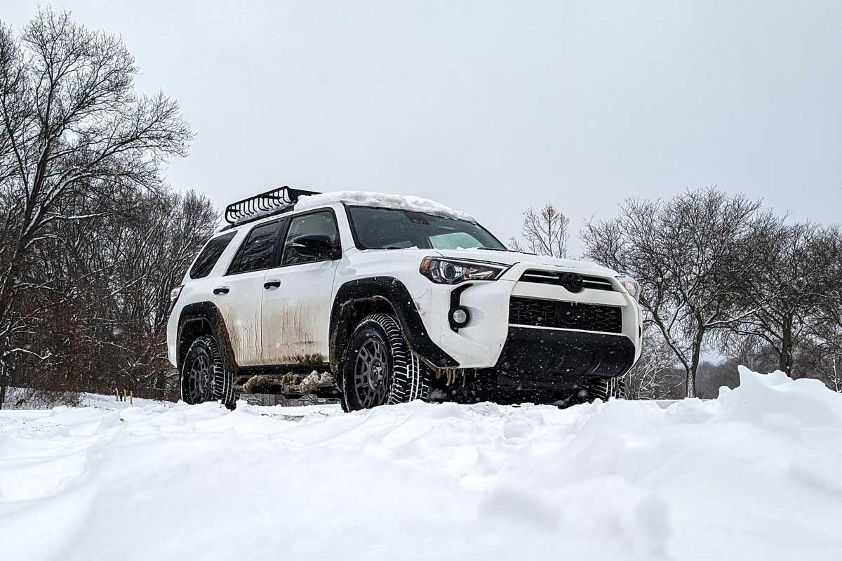 michelin defender tire testing in deep snow