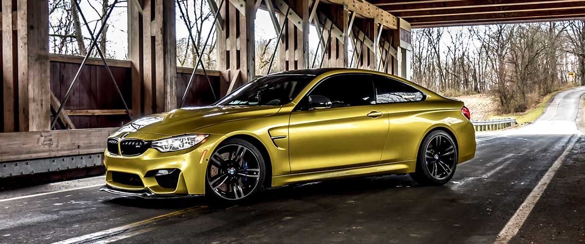 Austin Yellow BMW M4 used to test Michelin Pilot Super Sport tires