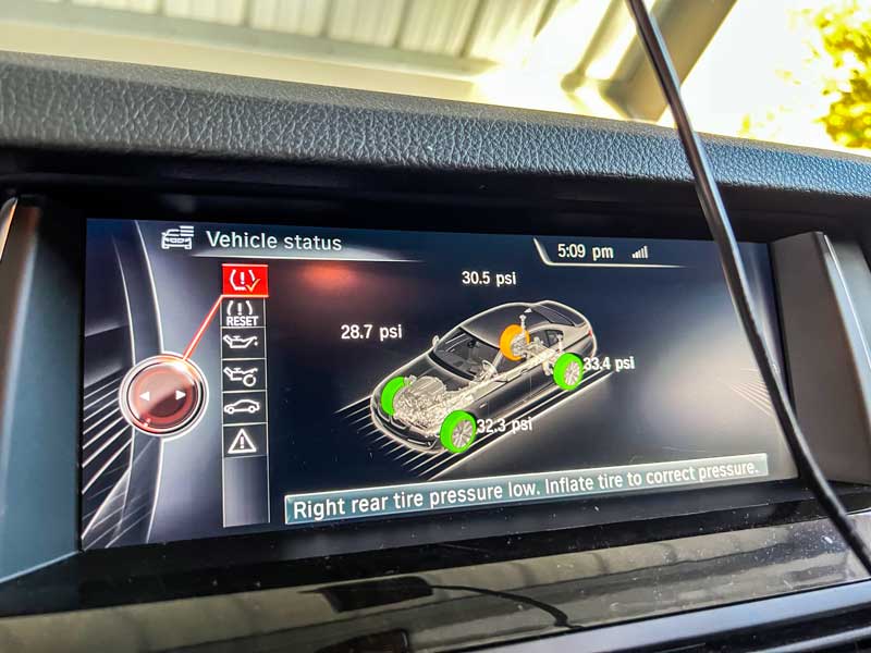 TPMS sensors showing different air pressure than Ryobi tire inflator