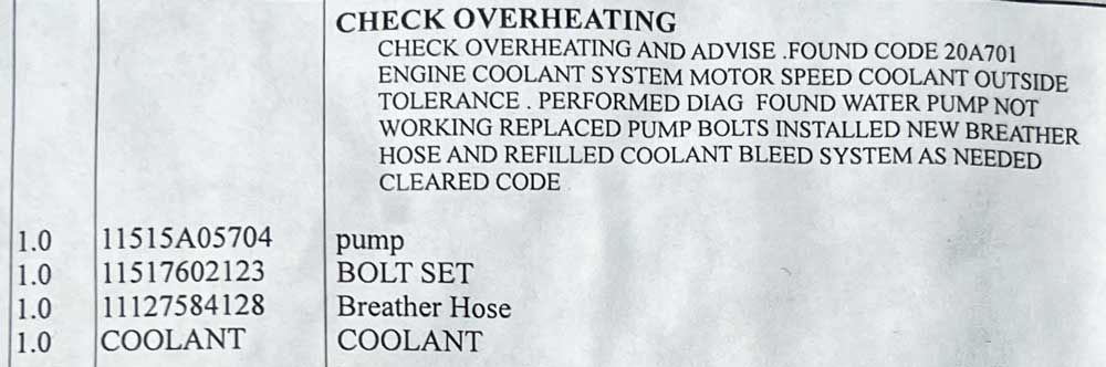 bmw overheating repair explanation