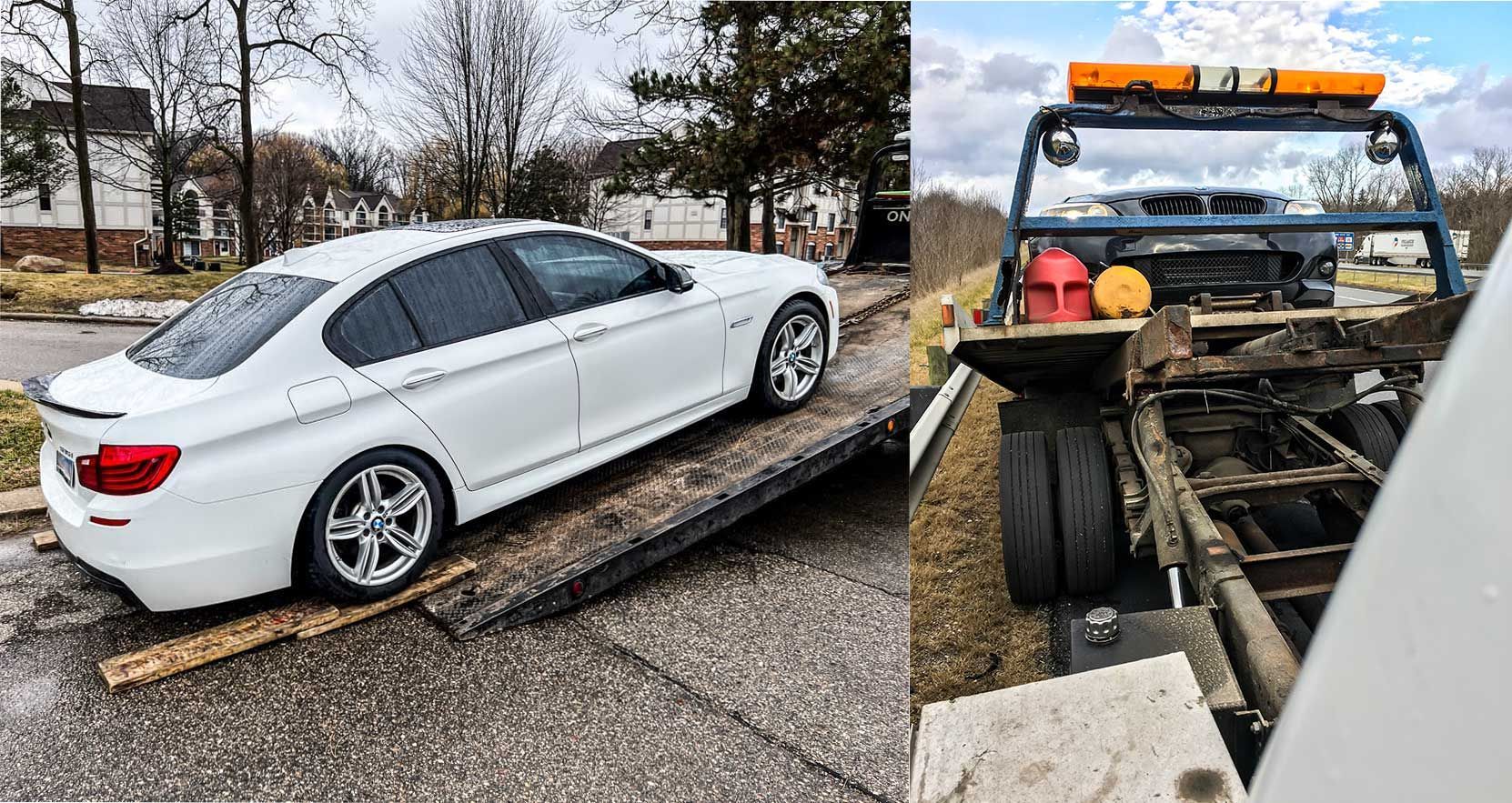 BMW Overheating issues: two different 5 series BMW vehicles of mine getting towed