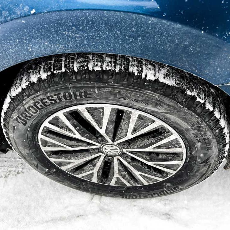 bridgestone blizzak ws90 winter tire which was the overall winner for best winter tire