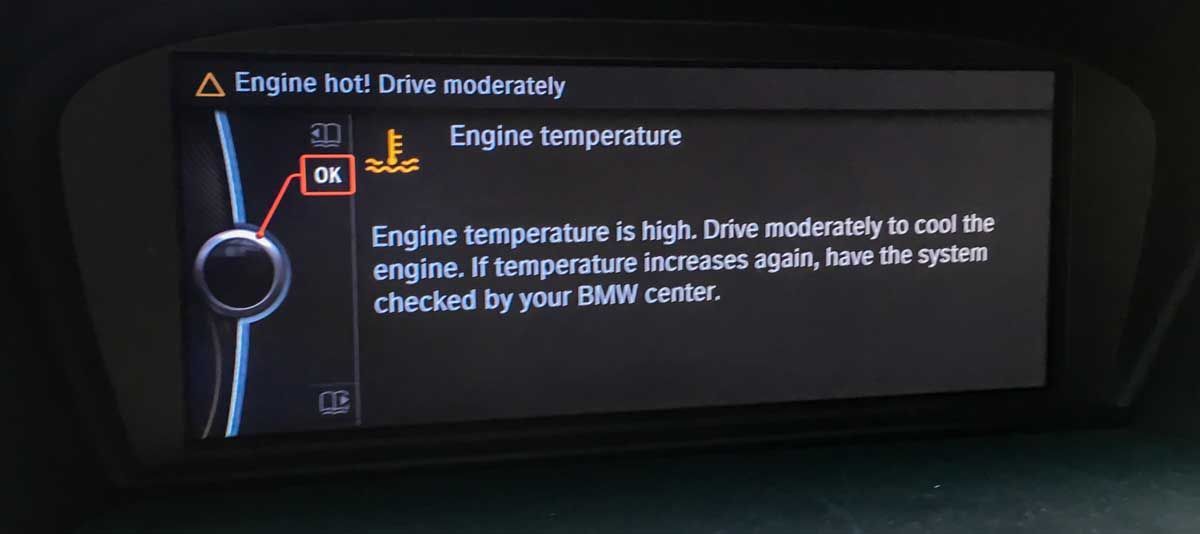 bmw overheating message popping up on a older e60 535 bmw