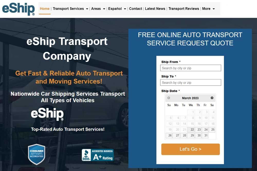 eship auto transportation company