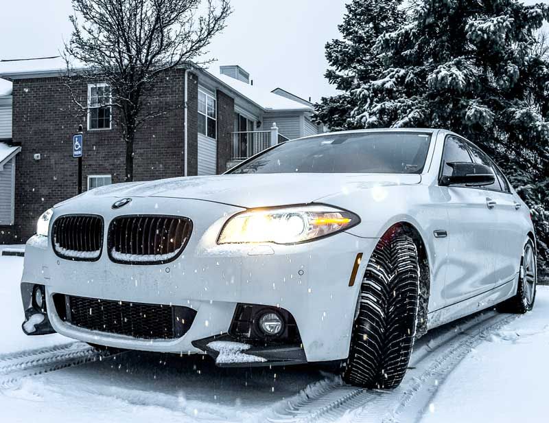 Michelin CrossClimate2 tire that I tested on a BMW 535i xDrive