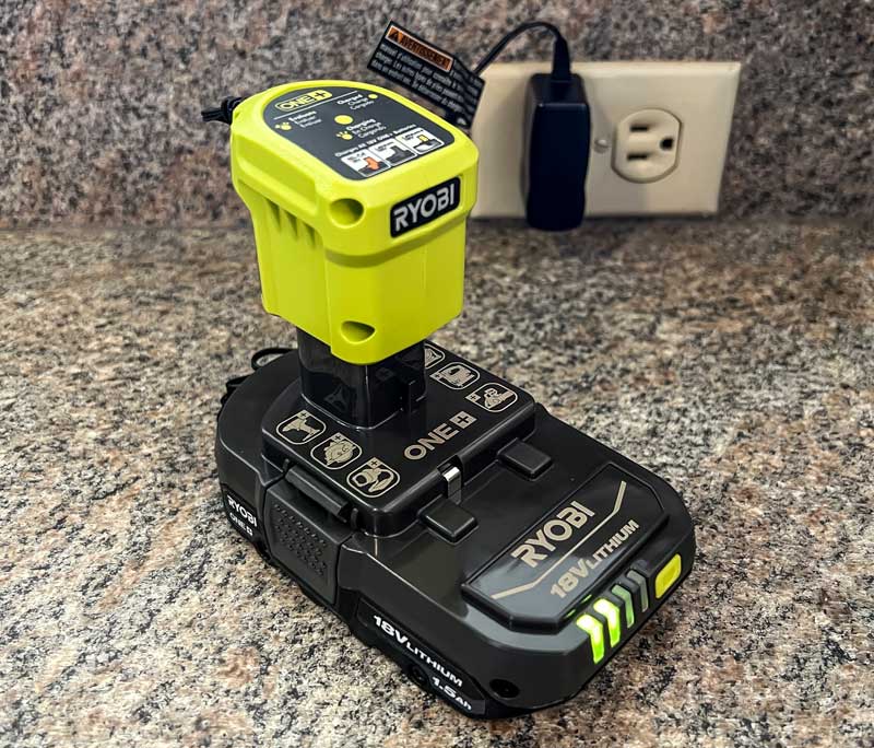 ryobi battery charging