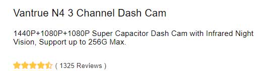 Vantrue N4 3-Channel Dash Cam Review