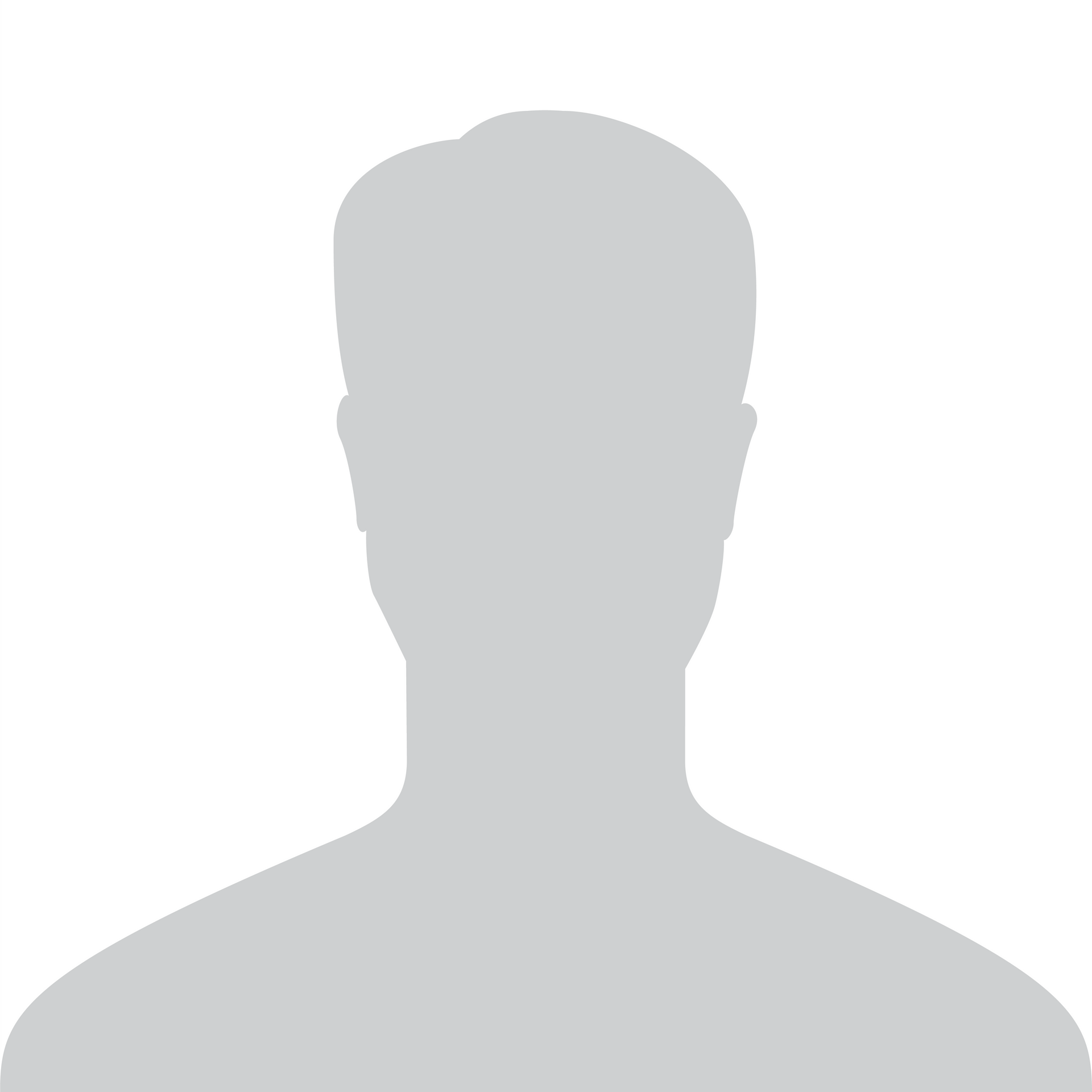 It is a silhouette of a man without a face.