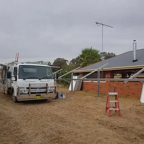 Solar panel installation process