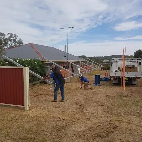Solar panel construction process