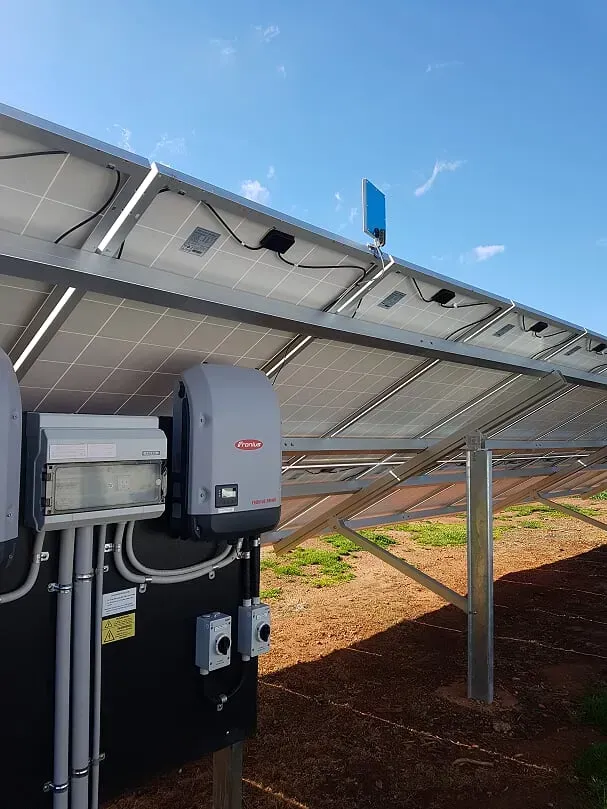 Solar panel electrical construction