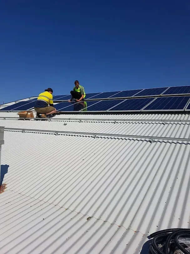 Solar panel installation