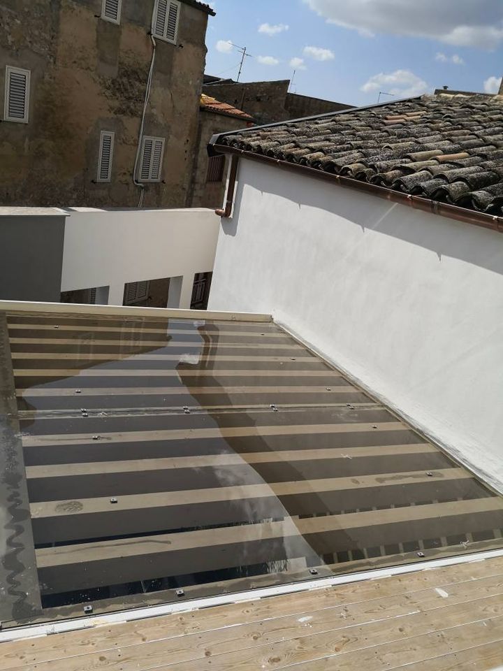 Pergola con vetro
