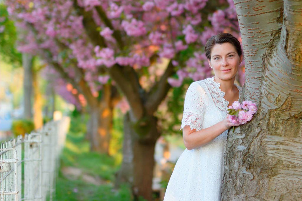 Japanische Kirschbluete, Kirsche, Blüte, Frühling, Sommerkleid, verträumt, romantisch