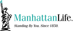 The logo for manhattan life is standing by you since 1850.