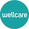 The wellcare logo is in a blue circle on a white background.