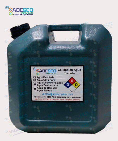 Agua Destilada Desionizada