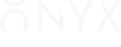 A white logo for onyx on a white background.