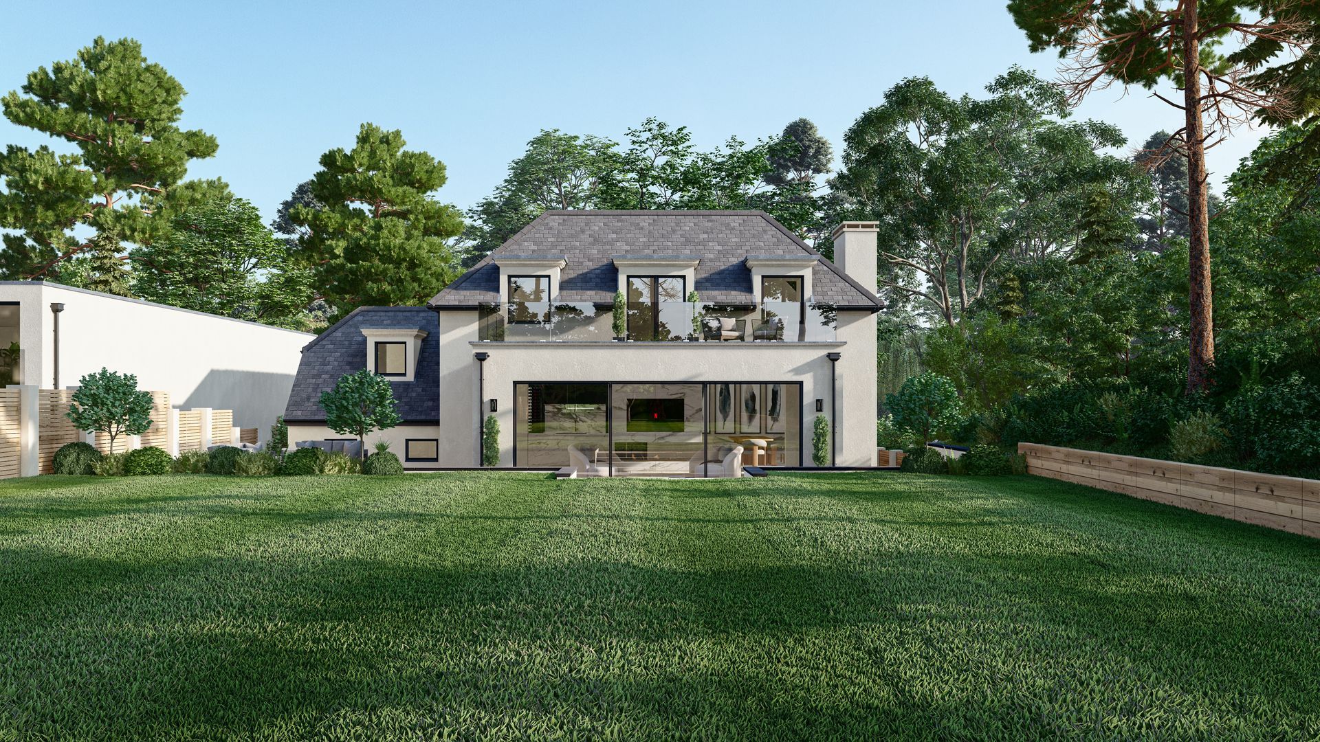 2 and a half story home with high specification. Private road. Luxury new build house. Surrey.