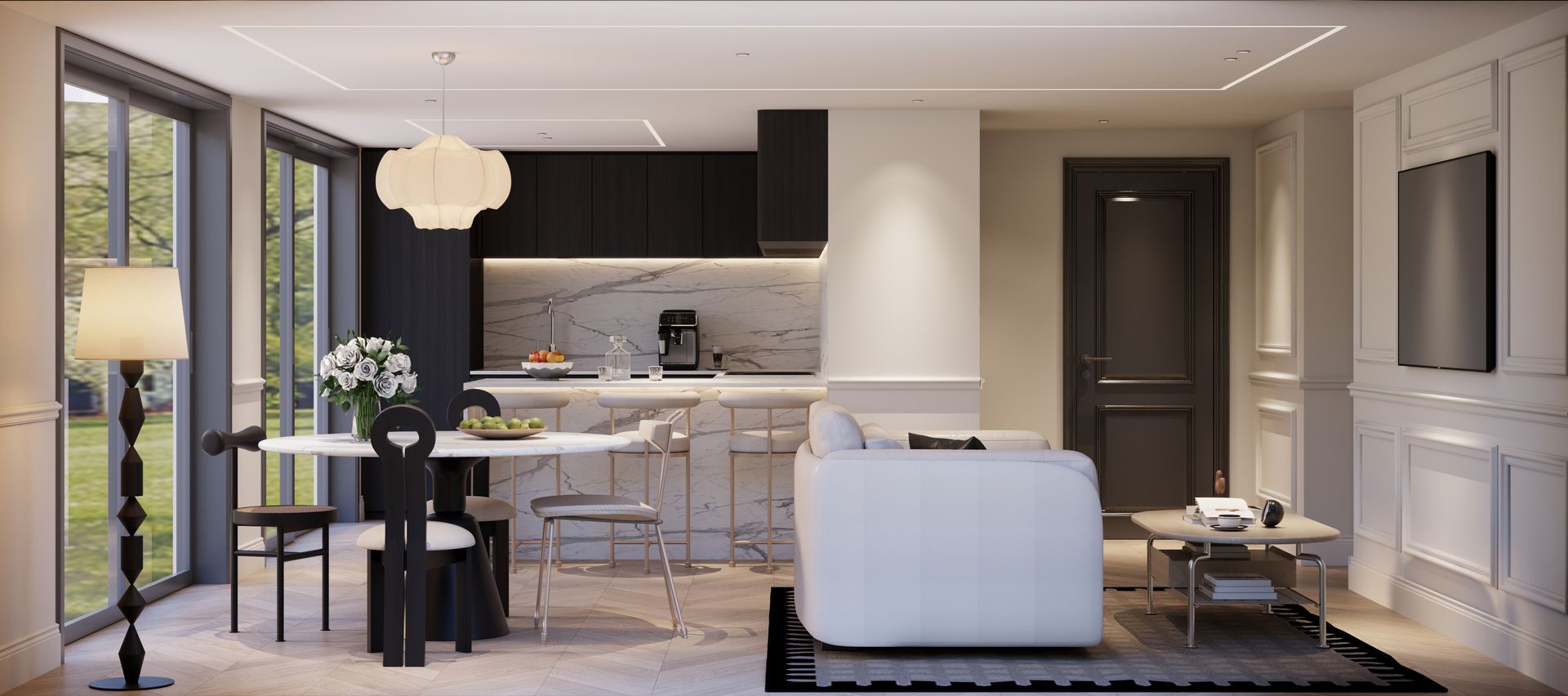 Luxury finishes. New build property. High end. 