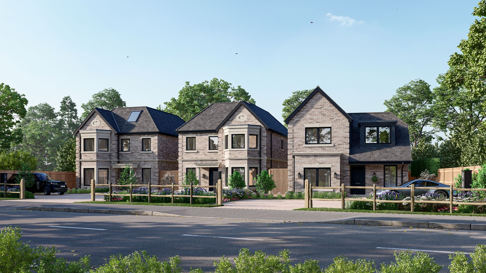 Exclusive development of 3 detached houses. Sonning Common. Oxfordshire. Luxury finishes.