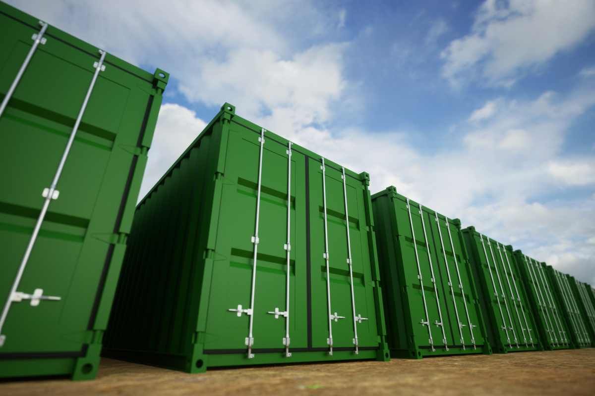Green Shipping Container near Holland, Ohio (OH)