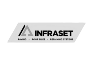 Logo with a mountain range and text: Dalmar Konwersje Bty.