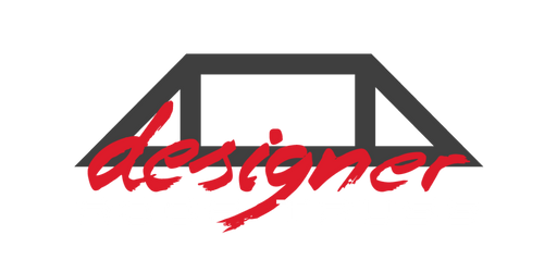 Logo with a red 