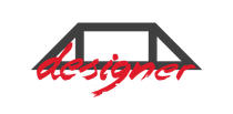 Logo with a red 
