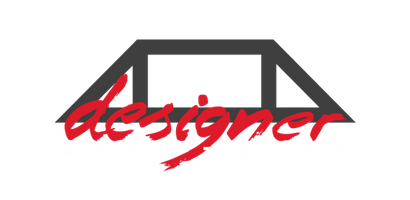 Logo with a red 