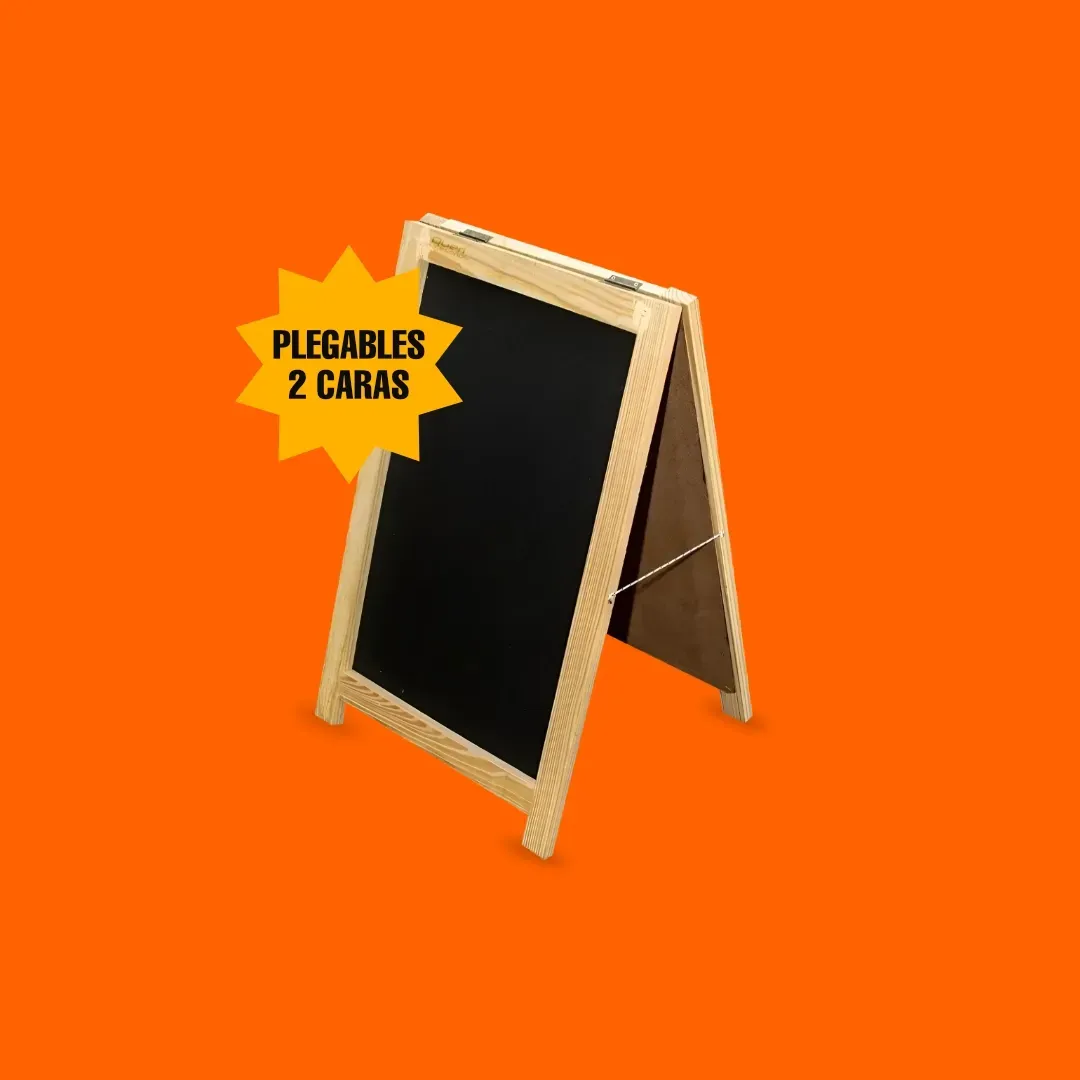 Cartel Doble Faz con Pizarra (Caballete)