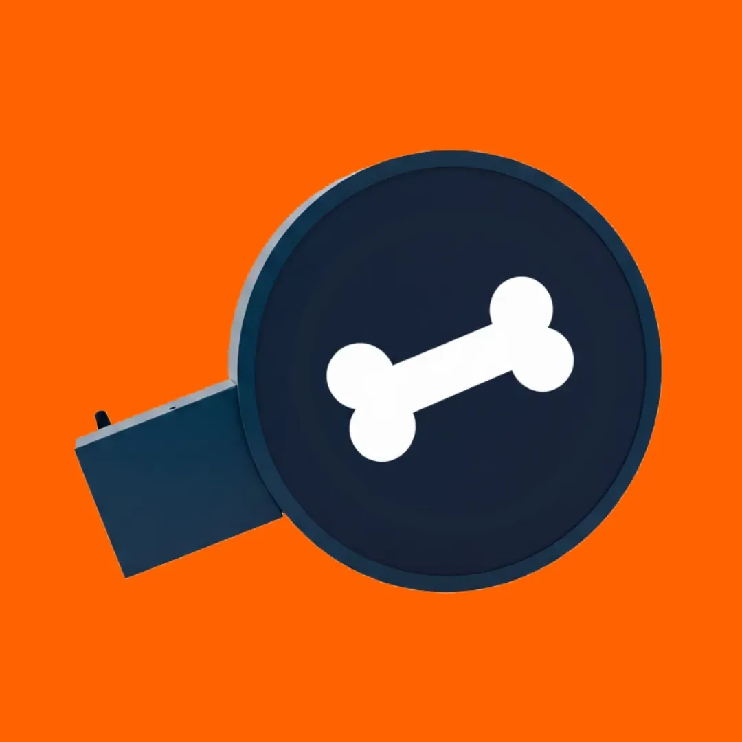 Cartel Saliente Circular 40cm (Sin Iluminación)