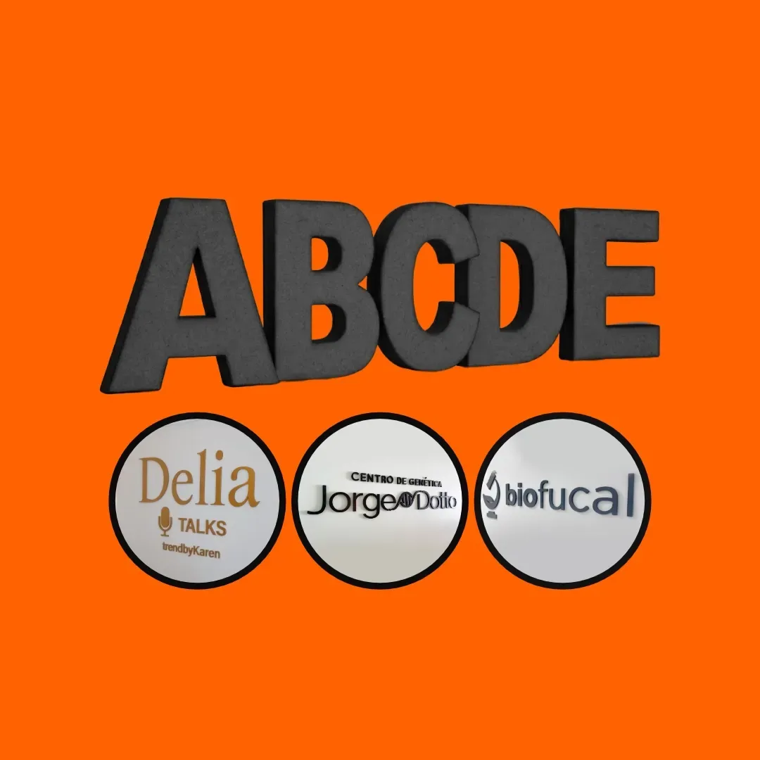 Pack x5 Letras Corpóreas MDF (20cm)