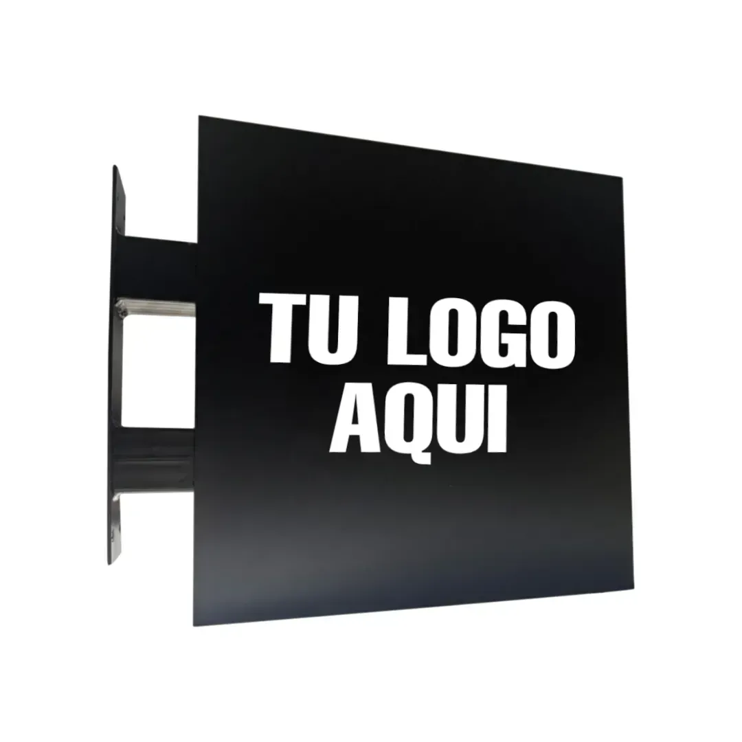 Cartel Saliente Cuadrado 40x40cm (Sin iluminación)